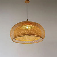 Bamboo lamp shade