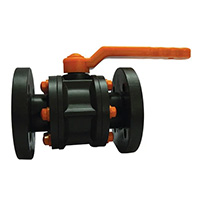 Hdpe flanged end ball valve