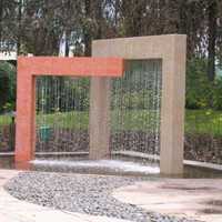 Programmable water curtain