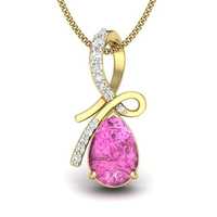 Gold gemstone pendant
