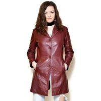 Leather trench coats