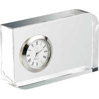 Crystal table clock