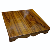 Wood footstool