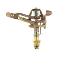 Brass impact sprinkler