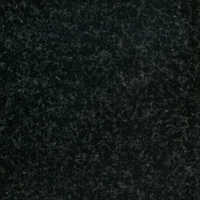Polished black granite