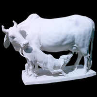 Marble animal statues