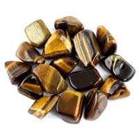Tiger eye tumbled stone