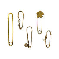 Brass safety pins