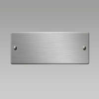 Aluminum letter plate