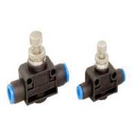 Inline flow control valve
