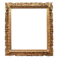 Carved wood frame