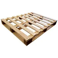 Used wooden pallets