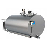 Stainless steel milk storage tanks