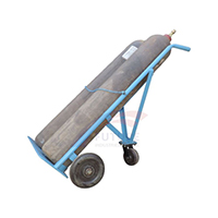 Double gas cylinder trolley
