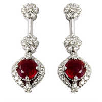 Ruby earrings