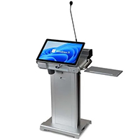 Metal podium