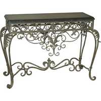 Wrought iron sofa table