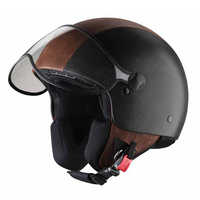 Leather helmet