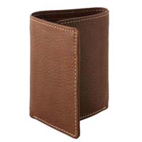 Trifold leather wallet