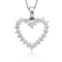 White gold necklace