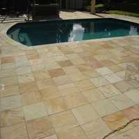 Red sandstone paver