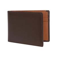 Foldable leather wallet