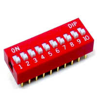 Right angle dip switch