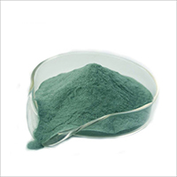 Green silicon carbide powder