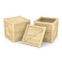 Wooden shipping crates