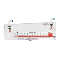 Inclined tube manometer