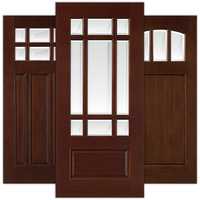Mahogany wood door