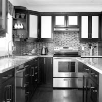 Metal modular kitchen