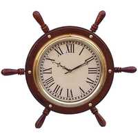 Ship wheel clock
