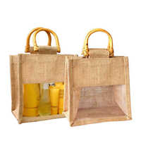 Jute cosmetic bags