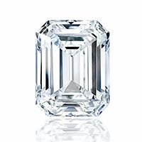 Emerald cut diamond