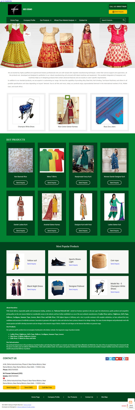 Catalog Demo Page