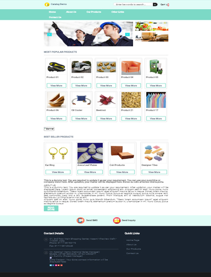 Catalog Demo Page