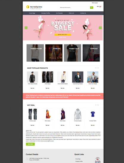 Catalog Demo Page