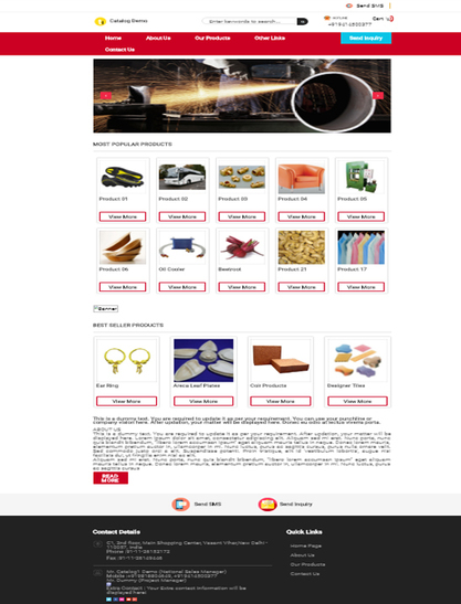 Catalog Demo Page
