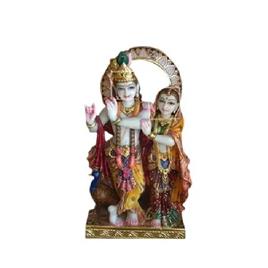 1 Feet Marble Radha Krishna Statue 2, Portable: Yes
