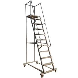 10Feet Aluminium Trolley Step Ladder