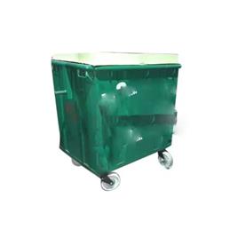 1100 Litre Mild Steel Garbage Bin, Number Of Wheels: 4
