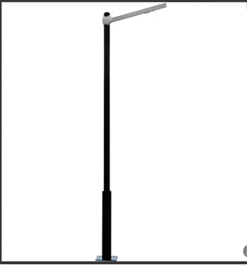 12 25 Ft Iron Single Arm Street Light Pole In Kolkata Bp Electrotech, Brand: BP