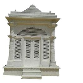 12 Feet White Marble Temple