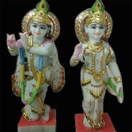 marble radha krishna statue