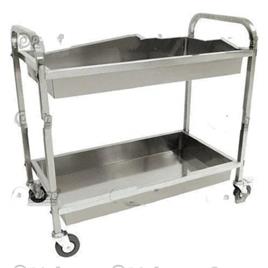 2 Tier Stainless Steel Trolley