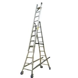 20Feet Aluminium Self Support Extension Ladder, Material: Aluminium