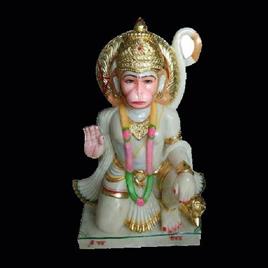 3 Feet Marble Hanuman Statue