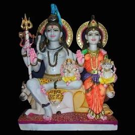 36 Feet Marble Shiv Parivar Statue