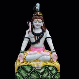 4 Feet Marble Lord Shiva Statue